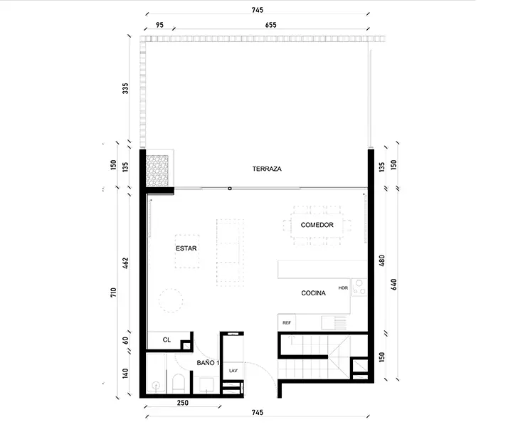 3 Dormitorios 3 Baños dúplex con patio